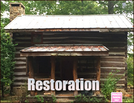 Historic Log Cabin Restoration  Hamilton, Georgia